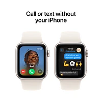 Apple Watch SE (GPS) 40mm Starlight Aluminum Case with Starlight Sport Band - Small/Medium