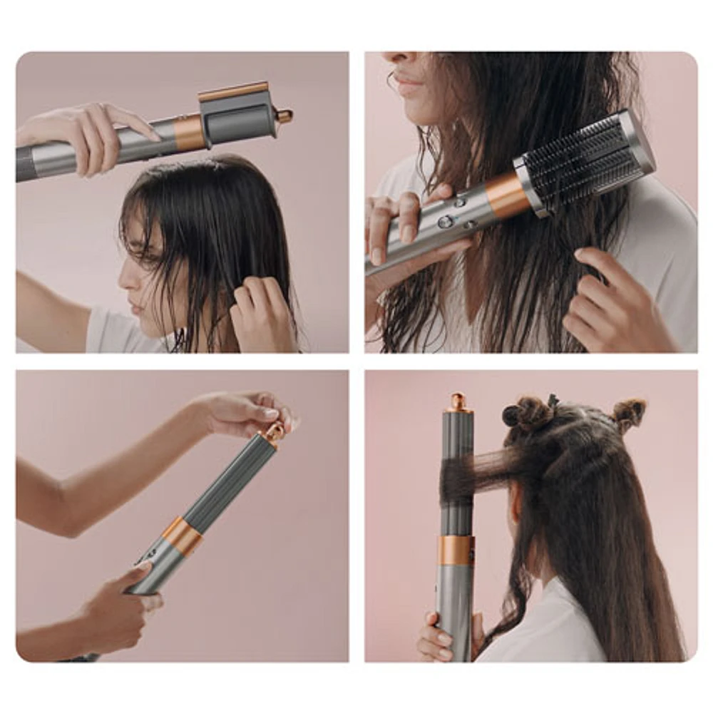 Dyson Airwrap Styler Complete Long Curling Iron - Special Edition - Strawberry Bronze/Blush Pink