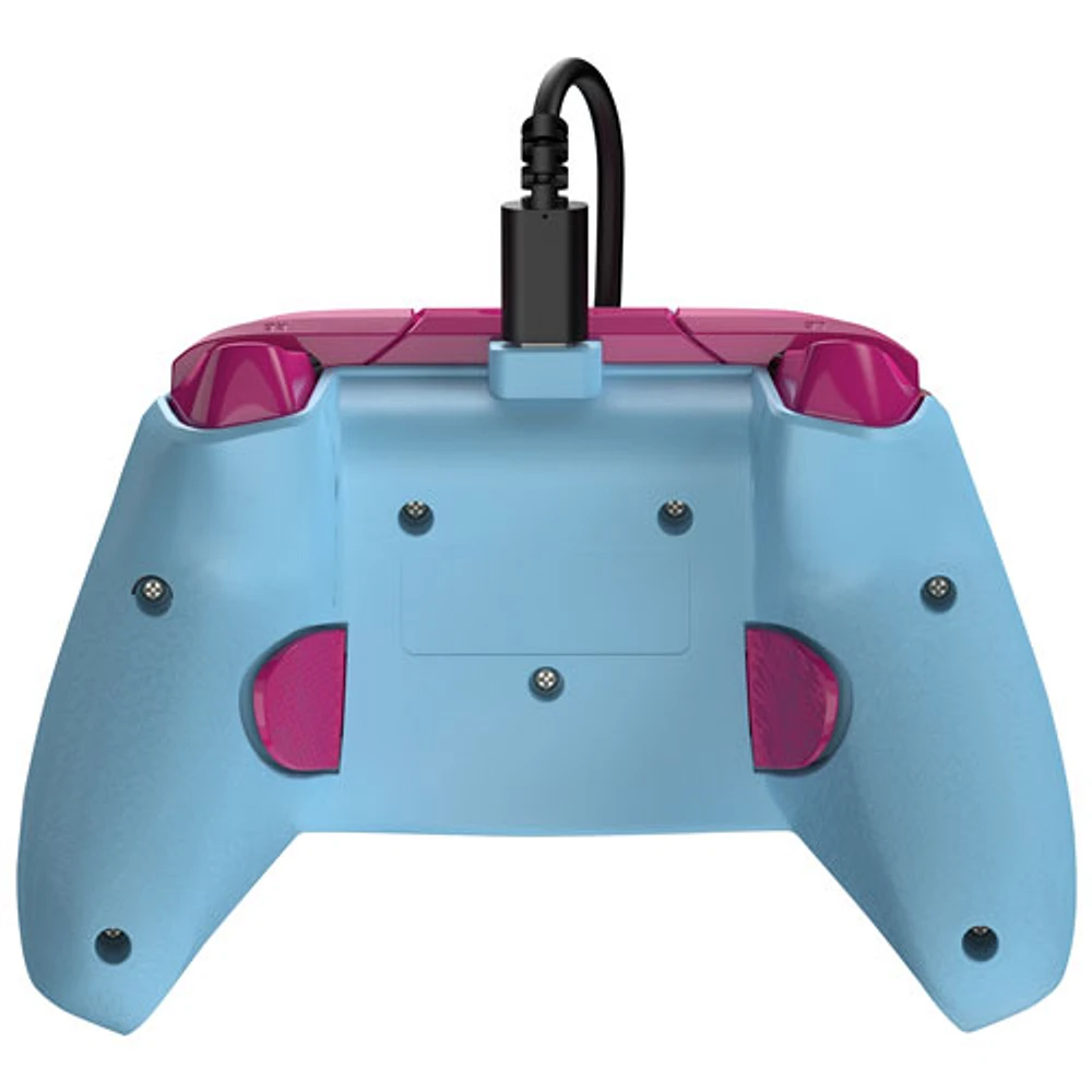 Manette avec fil REMATCH Glow de PDP pour Xbox Series X|S/Xbox One/PC - Android Dreams