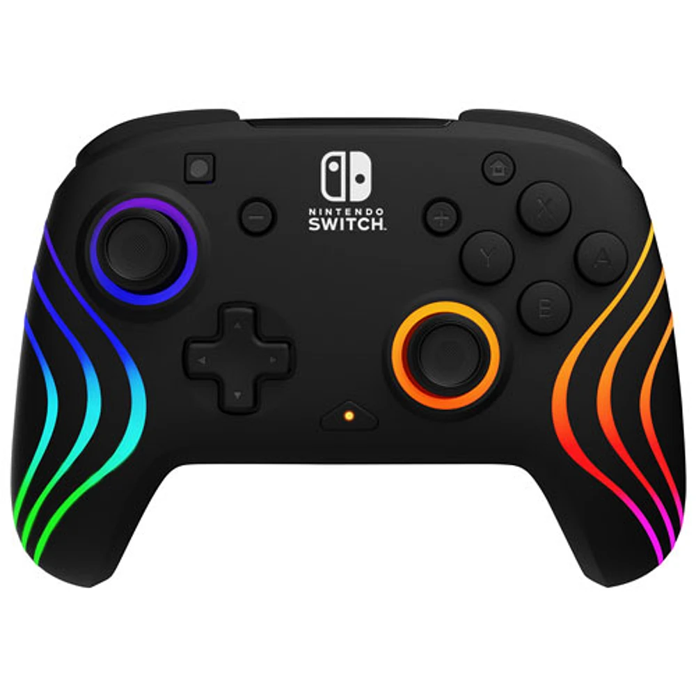 Manette de jeu sans fil Afterglow Wave RVB de PDP pour Switch