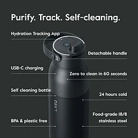 LARQ PureVis 2 680ml (23oz.) Self-Cleaning Insulated Stainless Steel Water Bottle with Smart Sensor