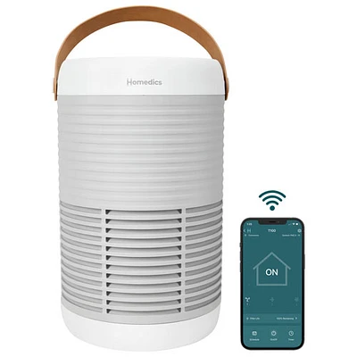 HoMedics TotalClean T100 3-in-1 Smart Air Purifier with HEPA Filter