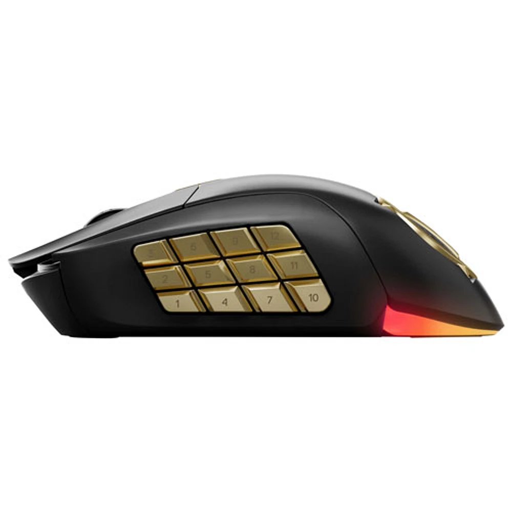 Souris de jeu Bluetooth de 18 000 ppp Aerox 9 avec suivi de l'inclinaison PixArt de SteelSeries - Noir