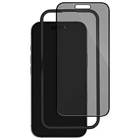 Protecteur d'écran en verre trempé à filtre de confidentialité de Blu Element avec trousse d'installation pour iPhone 16 Pro Max