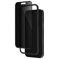 Protecteur d'écran en verre trempé à filtre de confidentialité de Blu Element avec trousse d'installation pour iPhone 16 Pro Max