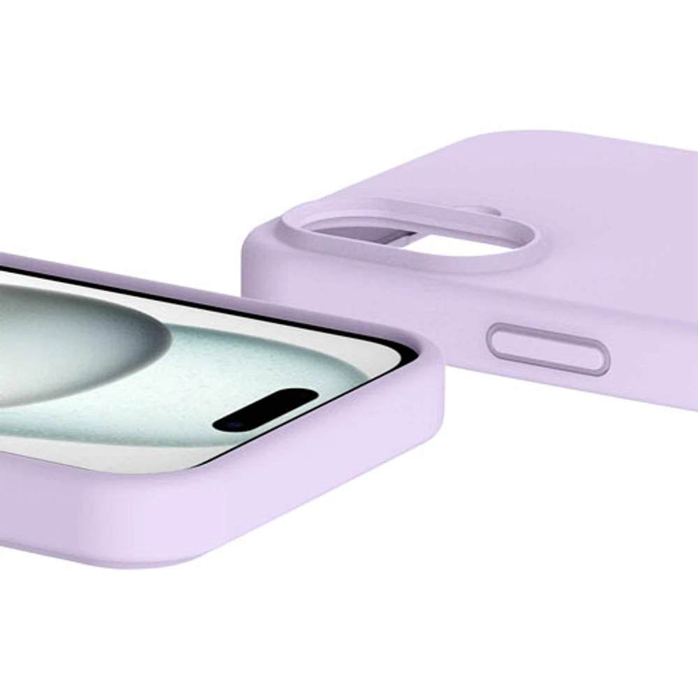 Avana Velvet Fitted Hard Shell Case with Magsafe for iPhone 16 - Lavender