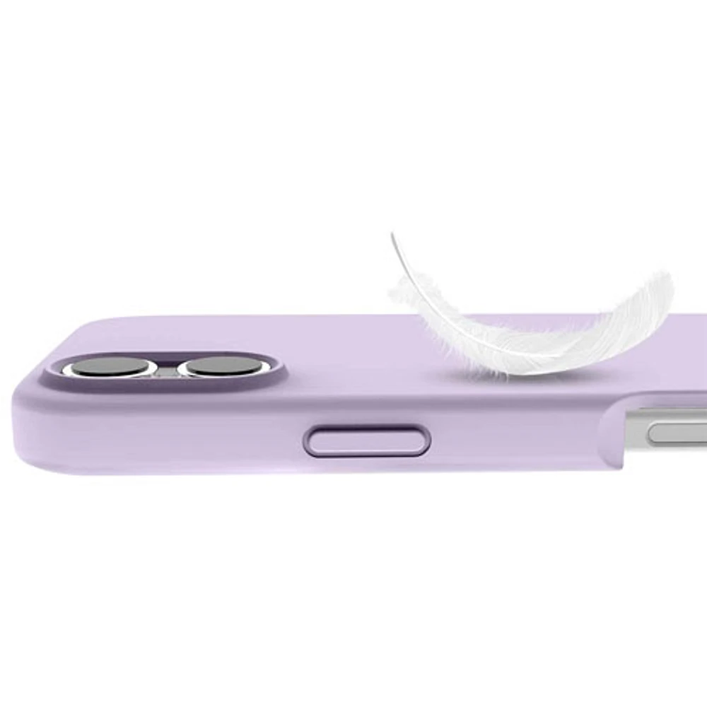 Avana Velvet Fitted Hard Shell Case with Magsafe for iPhone 16 - Lavender