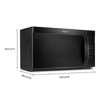 Whirlpool Over-The-Range Microwave - 1.7 Cu. Ft. - Black