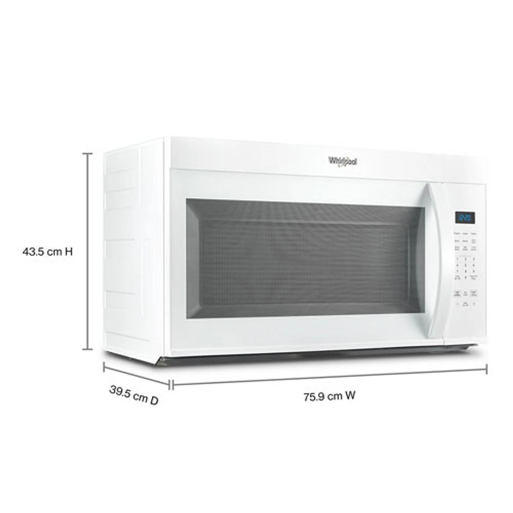 Whirlpool Over-The-Range Microwave - 1.7 Cu. Ft. - White