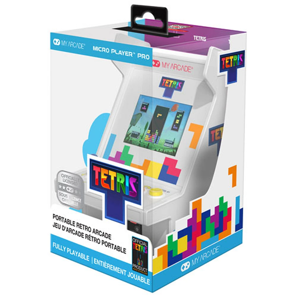 Miniborne d'arcade rétro portative Tetris Micro Player Pro d'UNI de 6,7 po