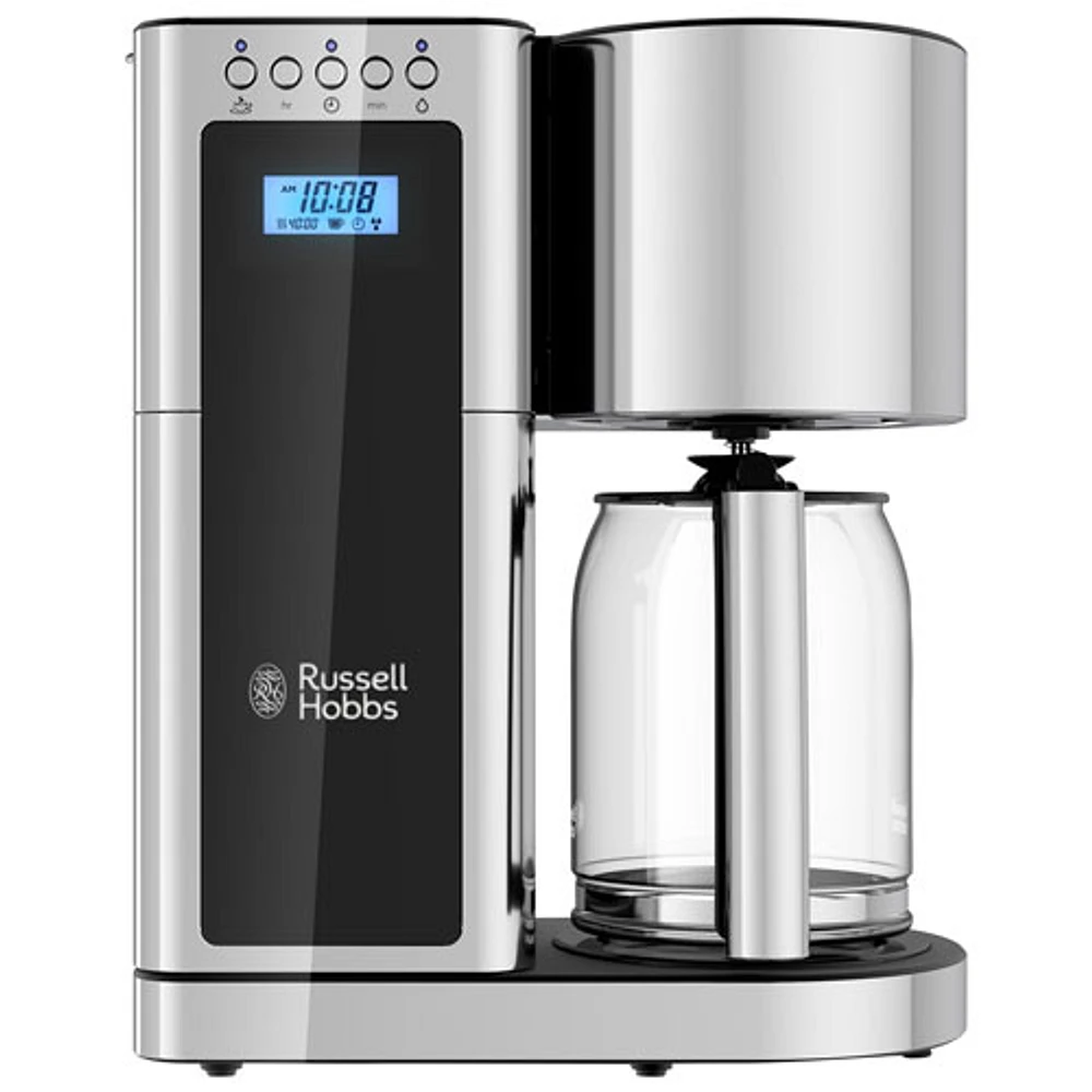 Russell Hobbs Coffee Maker - 8-Cup - Black Glass Accent