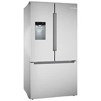 Bosch 36" 26 Cu. Ft. French Door Refrigerator with Water & Ice Dispenser (B36FD10ENS) - Stainless Steel