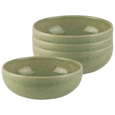 Mesa Ceramics Uno 4-Piece Stoneware Dip Bowl - Speckle Green