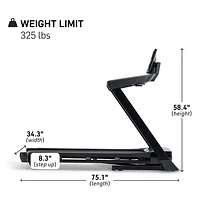 NordicTrack T Series 10 Treadmill with 10" Tilting Touchscreen Display