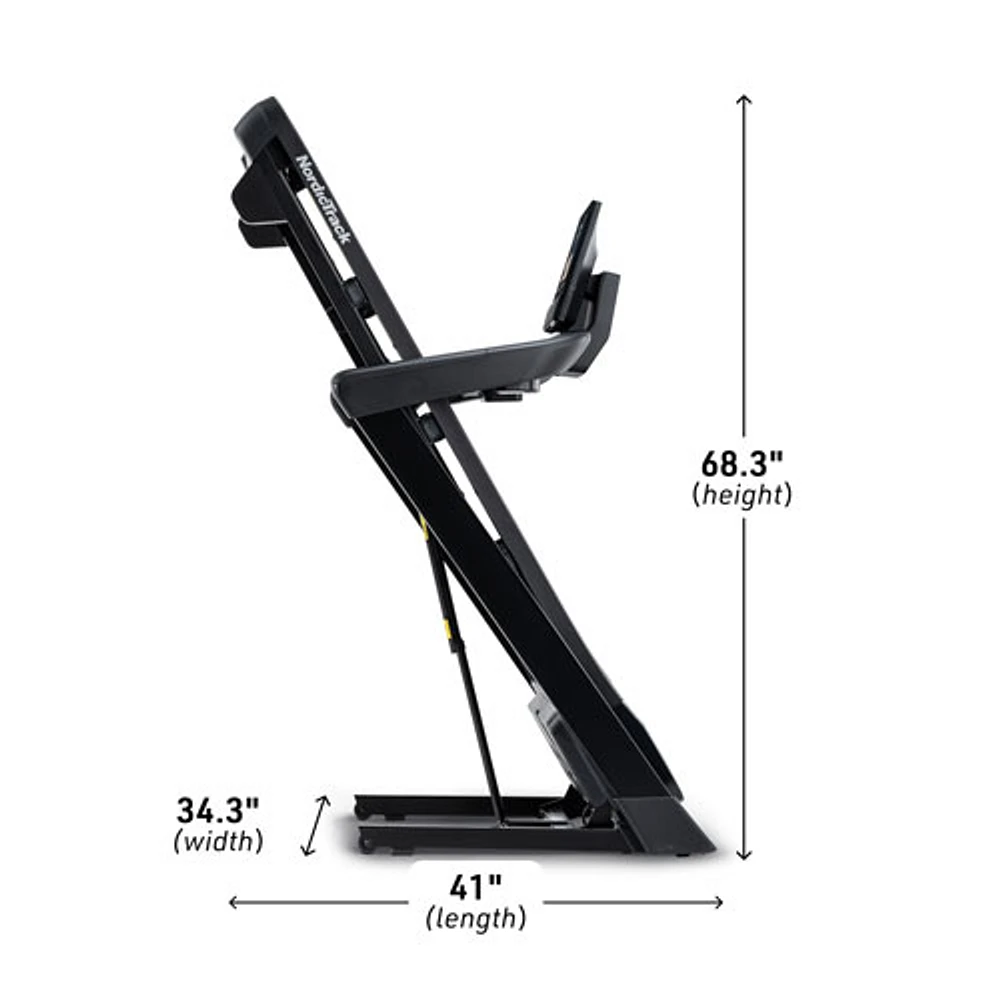 NordicTrack T Series 10 Treadmill with 10" Tilting Touchscreen Display