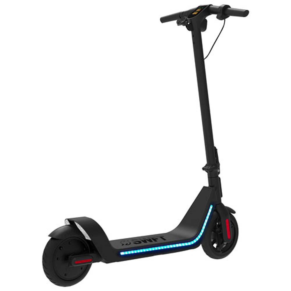 SWFT EX1 Electric Scooter with Safety Lights (250W Motor/ 20km Range/ 25km/h Top Speed) - Black - Only at Best Buy