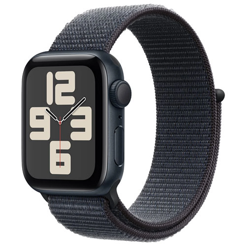 Apple Watch SE (GPS) 40mm Midnight Aluminum Case with Ink Sport Loop