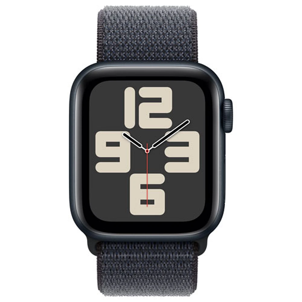 Apple Watch SE (GPS) 40mm Midnight Aluminum Case with Ink Sport Loop