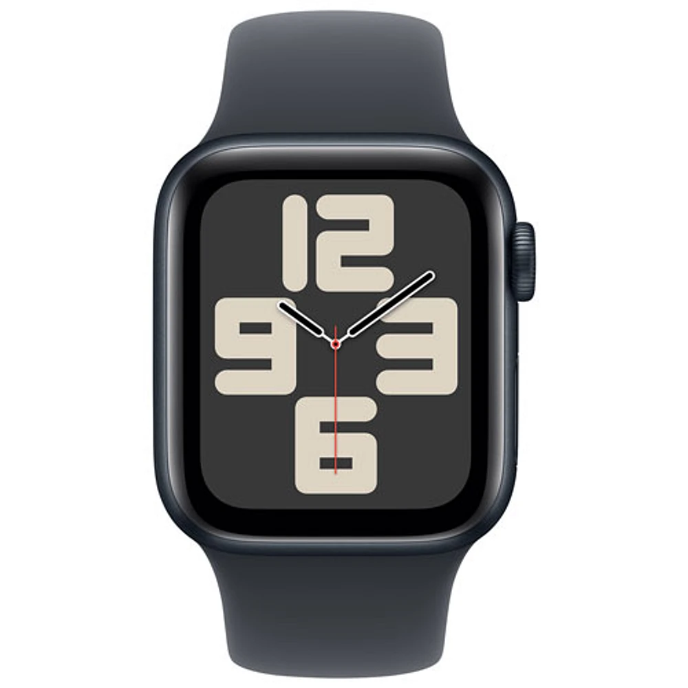 Apple Watch SE (GPS + Cellular) 40mm Midnight Aluminum Case with Midnight Sport Band - Small/Medium