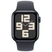 Apple Watch SE (GPS + Cellular) 40mm Midnight Aluminum Case with Midnight Sport Band - Small/Medium