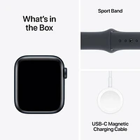 Apple Watch SE (GPS + Cellular) 40mm Midnight Aluminum Case with Midnight Sport Band - Small/Medium