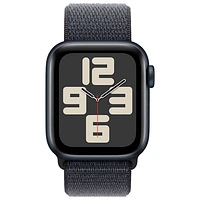 Apple Watch SE (GPS + Cellular) 40mm Midnight Aluminum Case with Ink Sport Loop