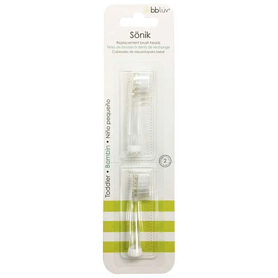 bbluv Replacement Heads for Sönik Toddler Toothbrush - Stage 2 (18-36m) - 2 - Pack