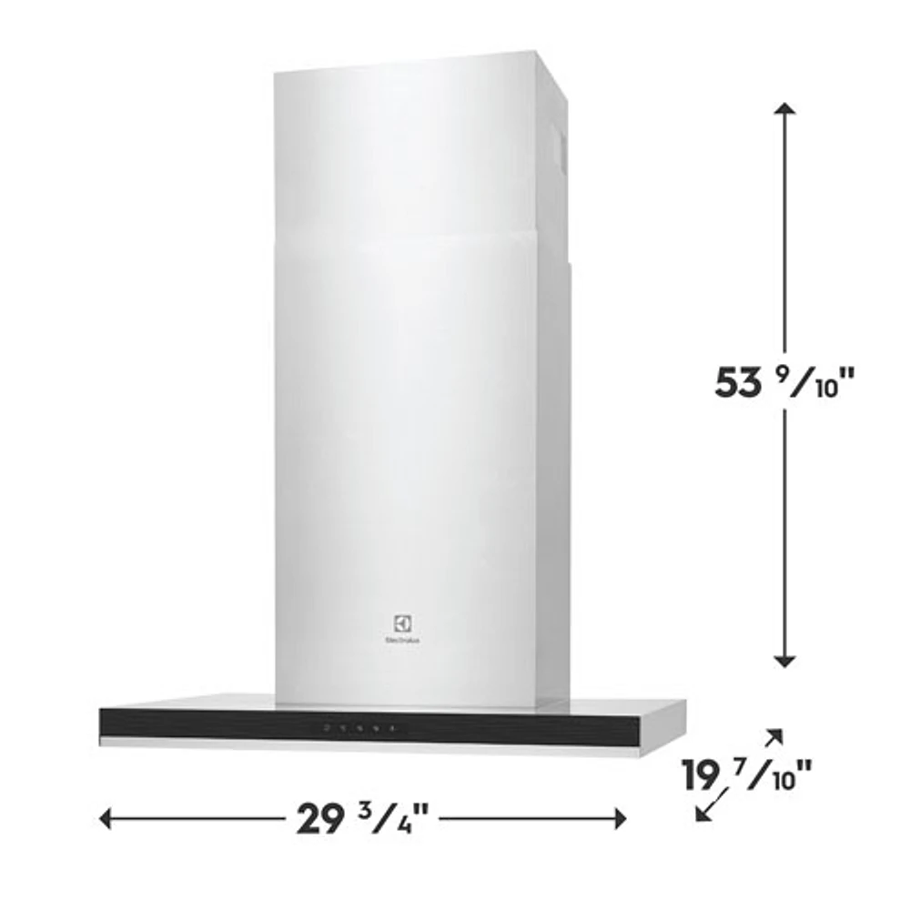 Electrolux 30" Wall Mount Range Hood (ECVW3062AS) - Stainless Steel