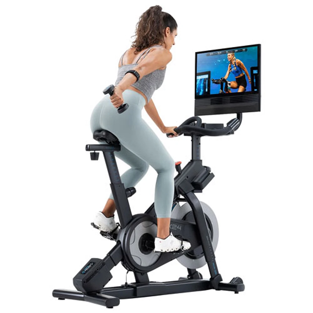 Cardiovélo X24 de NordicTrack avec écran tactile pivotant de 24 po