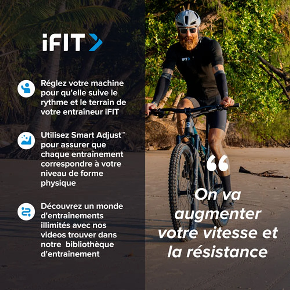 Cardiovélo X24 de NordicTrack avec écran tactile pivotant de 24 po