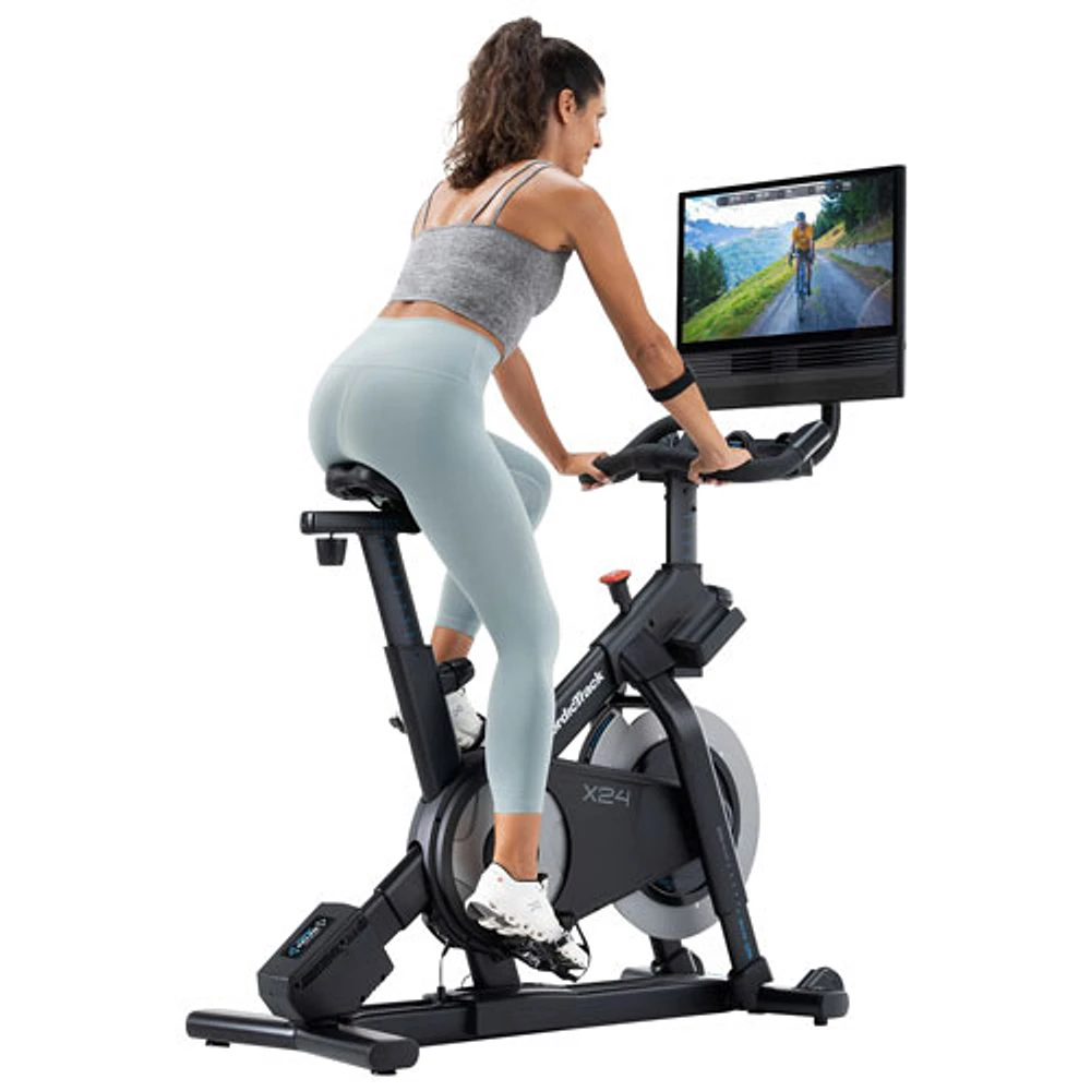 Cardiovélo X24 de NordicTrack avec écran tactile pivotant de 24 po