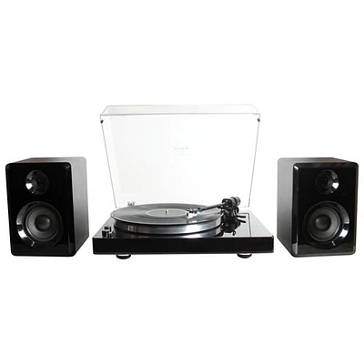 Memorex MX-TT120 Belt Drive Bluetooth Turntable & Stereo Shelf Speakers - Pair - Only at Best Buy