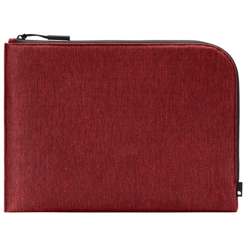 Housse Facet d'Incase en tissu croisé recyclé pour MacBook de 16 po - Rouge