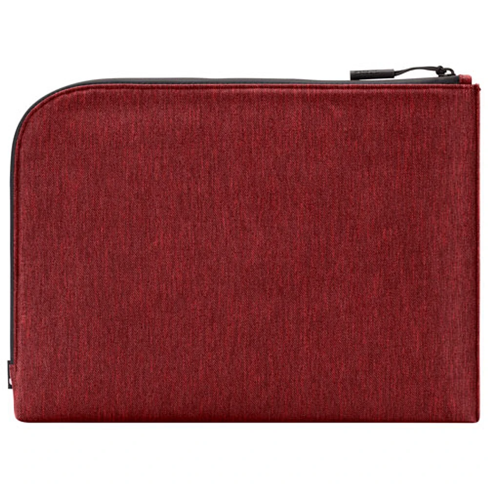 Housse Facet d'Incase en tissu croisé recyclé pour MacBook de 16 po - Rouge