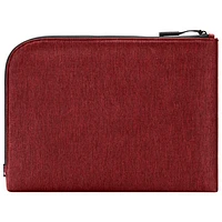 Housse Facet d'Incase en tissu croisé recyclé pour MacBook de 16 po - Rouge