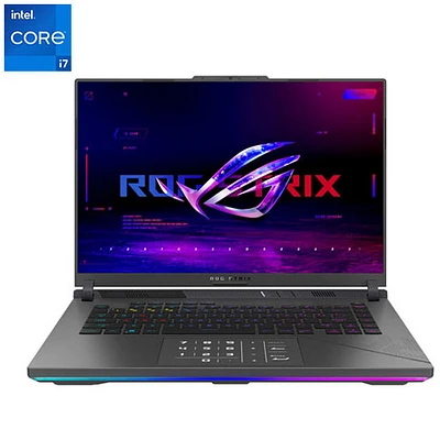 Portable de jeu ROG Strix G de 16 po d'ASUS - Gris éclipse (Core i7-13650HX d'Intel/RAM 16 Go/SSD 512 Go/GeForce RTX 4070)