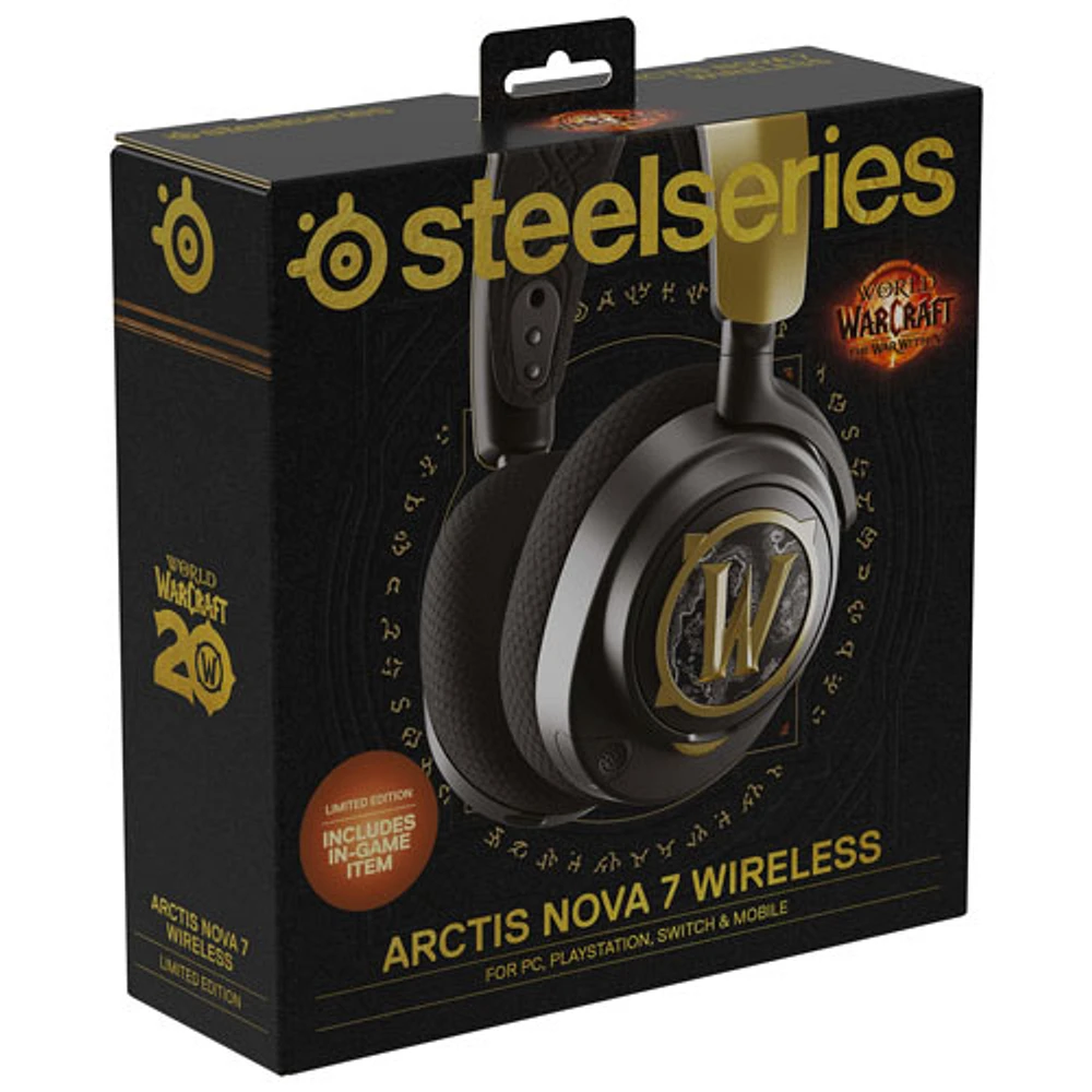 Casque de jeu sans fil Arctis Nova 7 de SteelSeries - Édition World of Warcraft