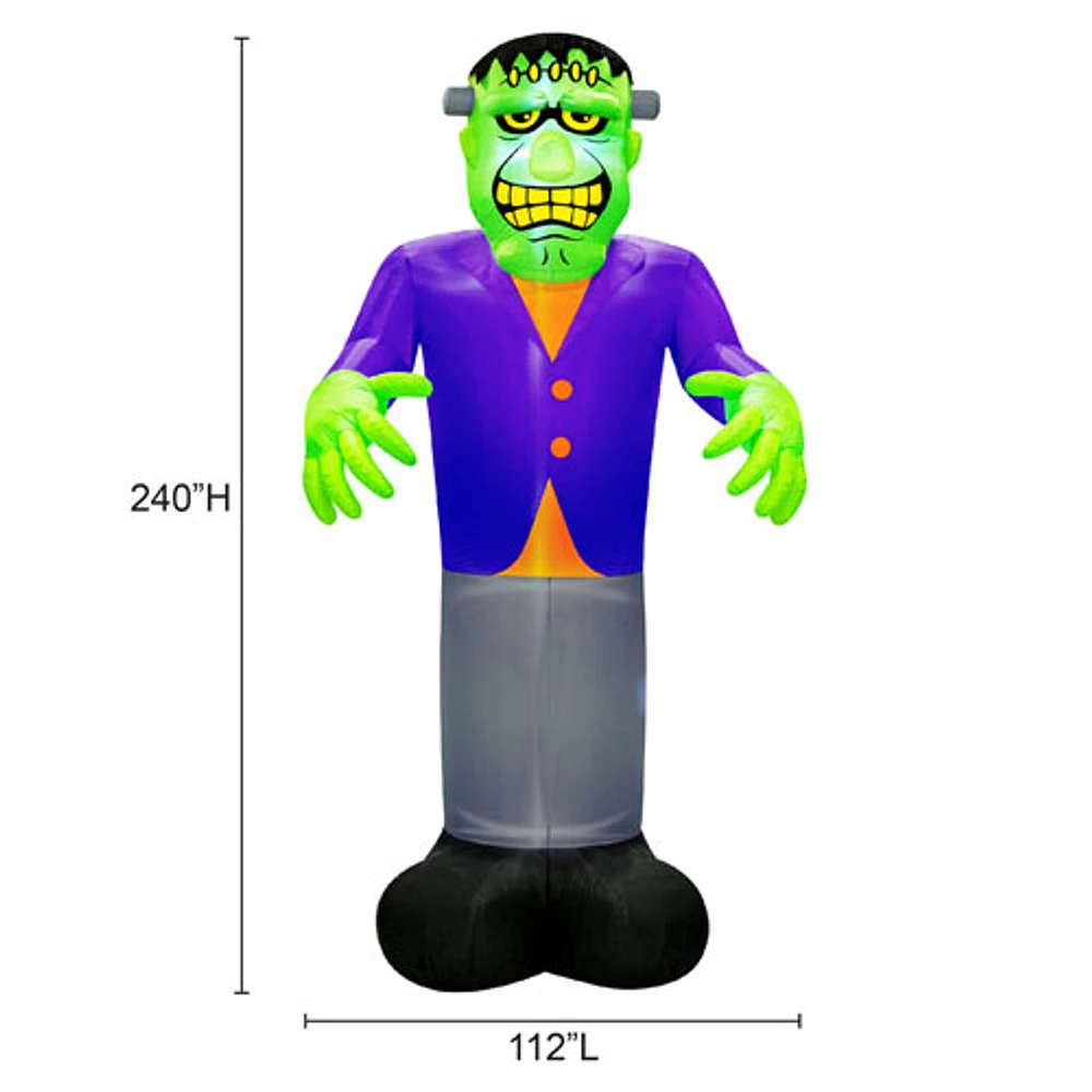 Occasions - Décoration d'Halloween de 6,1 m (20 pi) Monstre Frankenstein debout gonflable