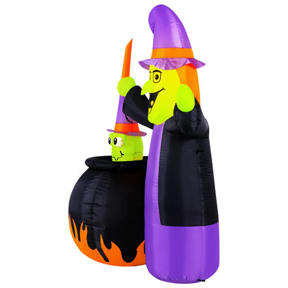 Occasions Halloween 1.52m (5ft.) Inflatable Animated Witch with Cauldron