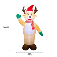 Occasions Christmas 6.1m (20ft.) Inflatable Colos Reindeer