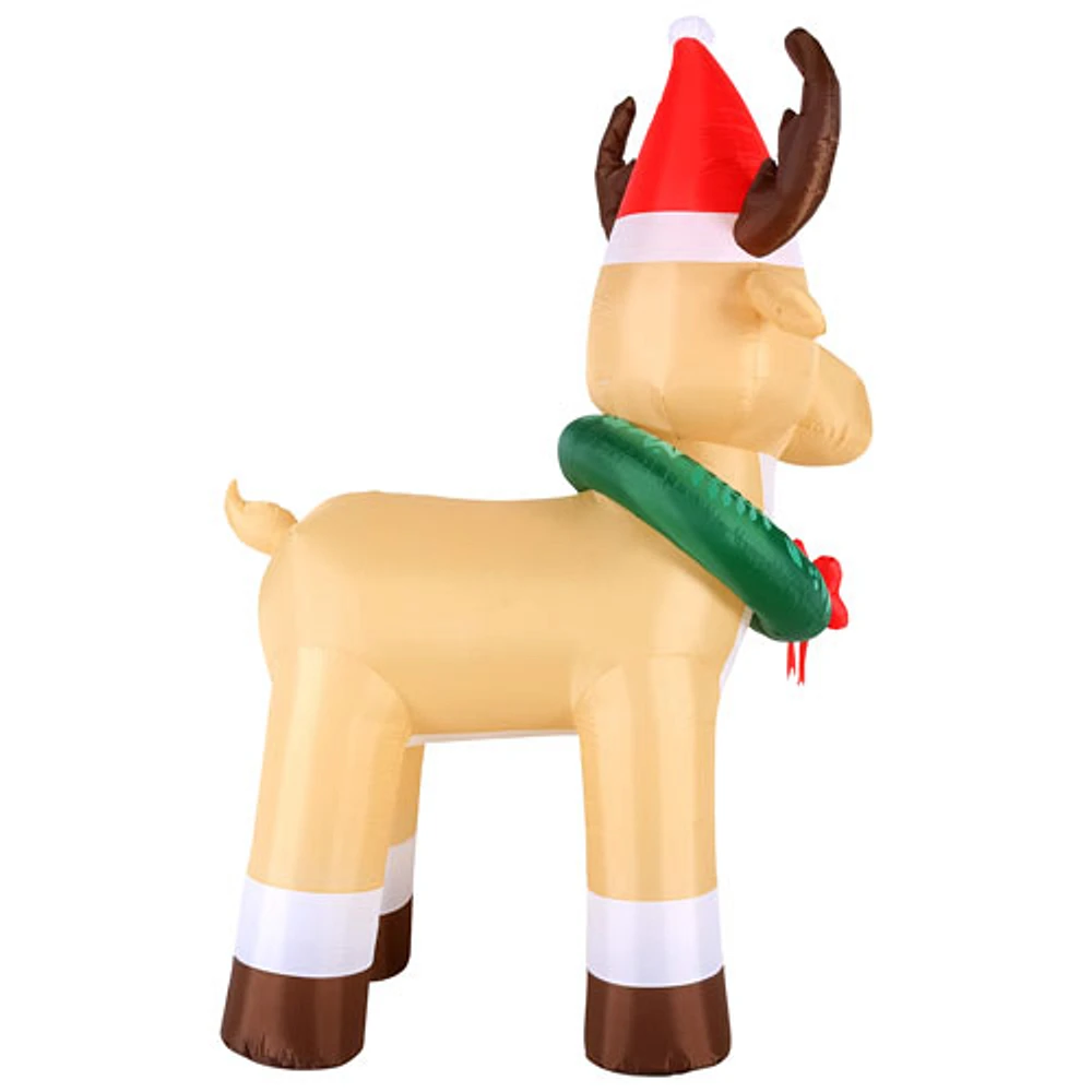 Occasions Christmas 2.44m (8ft.) Inflatable Reindeer with Wreath