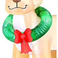 Occasions Christmas 2.44m (8ft.) Inflatable Reindeer with Wreath