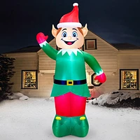 Occasions Christmas 6.1m (20ft.) Inflatable Colossal Wav ing Elf