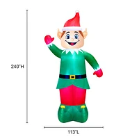 Occasions Christmas 6.1m (20ft.) Inflatable Colossal Wav ing Elf