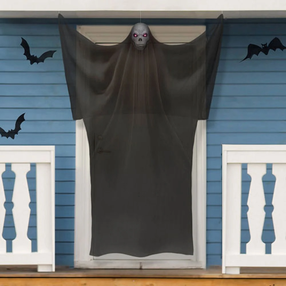 Occasions Halloween 2.13m (7ft.) Inflatable Light-Up Eyes Hanging Reaper