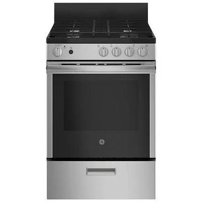 Open Box - GE 24" 2.9 Cu. Ft. Free-Standing Gas Range (JCGAS640RMSS) - Stainless Steel - Scratch & Dent