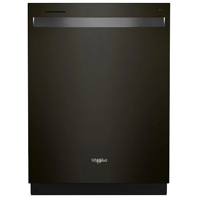 Boîte ouverte - Lave-vaisselle encastrable 24 po 47 dB avec troisième panier de Whirlpool - Acier inoxydable noir - Parfait état