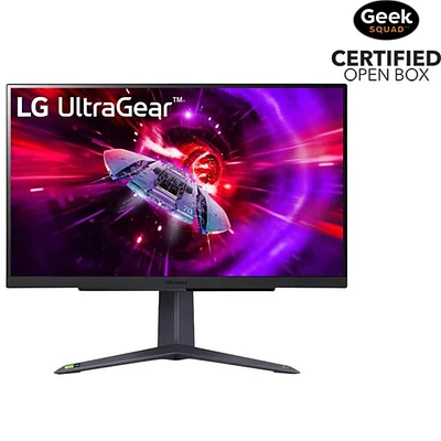 Boîte ouverte - Moniteur G-Sync FreeSync ACL IPS QHD 180 Hz de 27 po de LG avec temps de réponse de 0,03 ms gris à gris (27GS75Q-B) - Noir