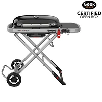 Open Box - Weber Traveler 13000 BTU Portable Propane BBQ - Black