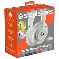 SteelSeries Arctis Nova 5 Wireless Gaming Headset - White